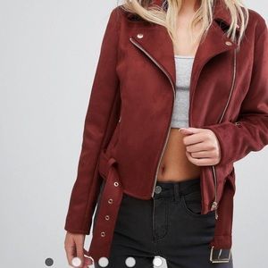 Suede Biker Jacket